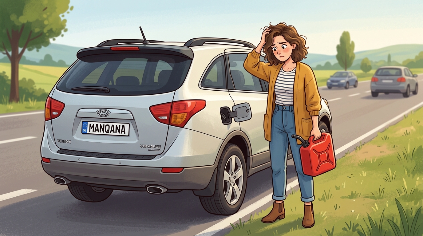 Hyundai Veracruz. Как слить бензин из бака