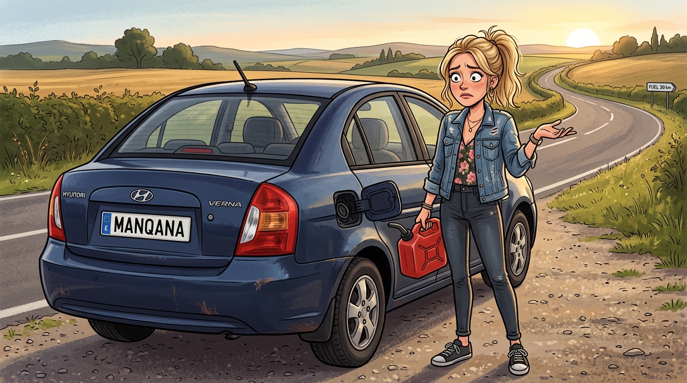Hyundai Verna. Как слить бензин из бака