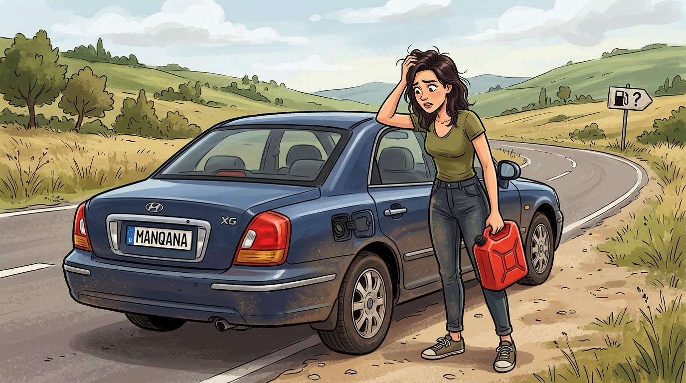 Hyundai XG. Как слить бензин из бака