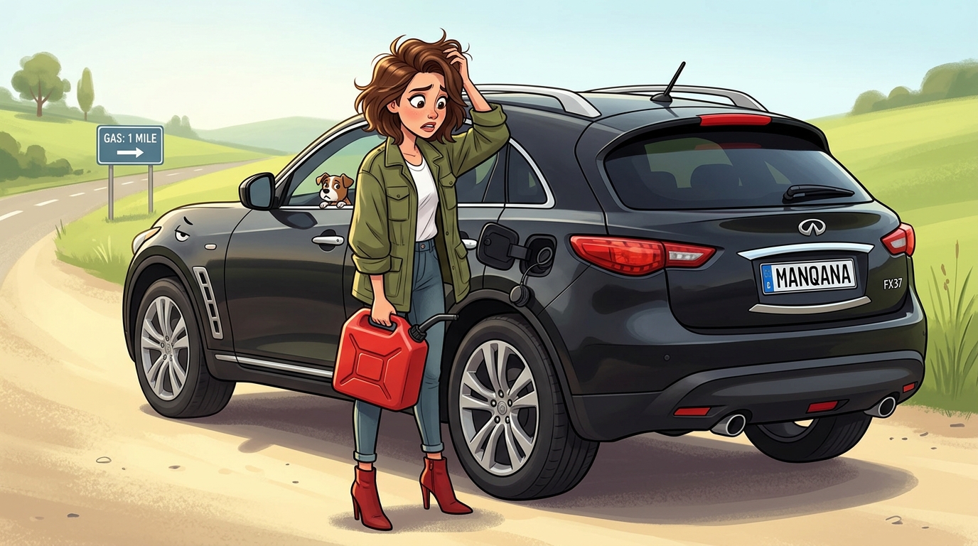 Infiniti FX37. Как слить бензин из бака