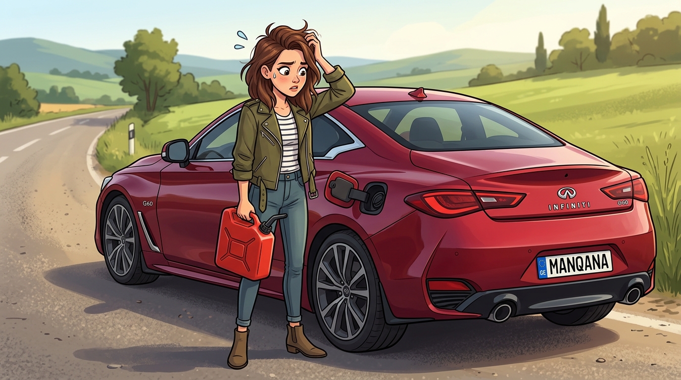 Infiniti Q60. Как слить бензин из бака