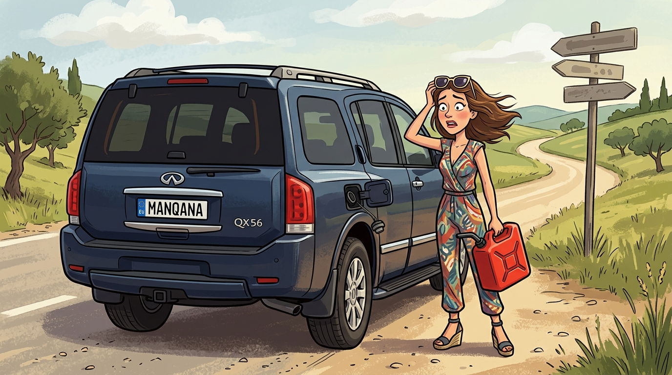 Infiniti QX56. Как слить бензин из бака