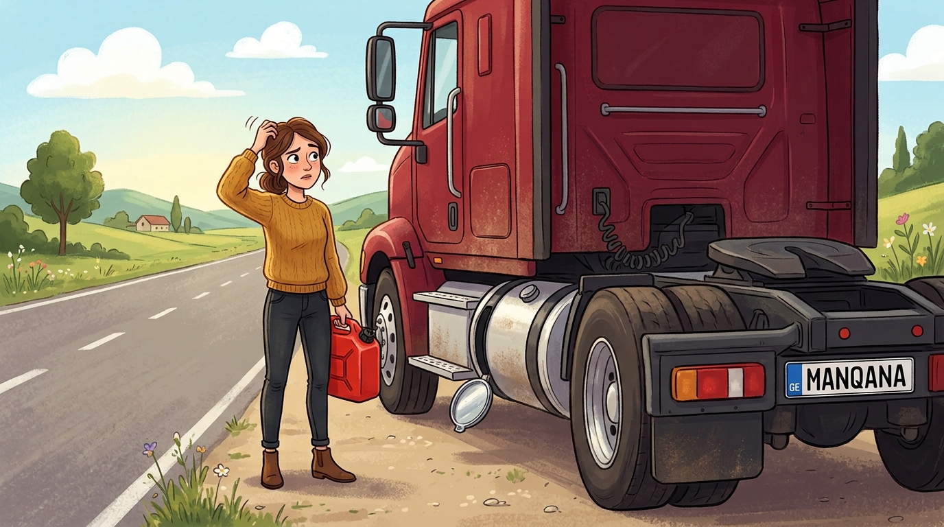 International 9000 Series. Как слить бензин из бака