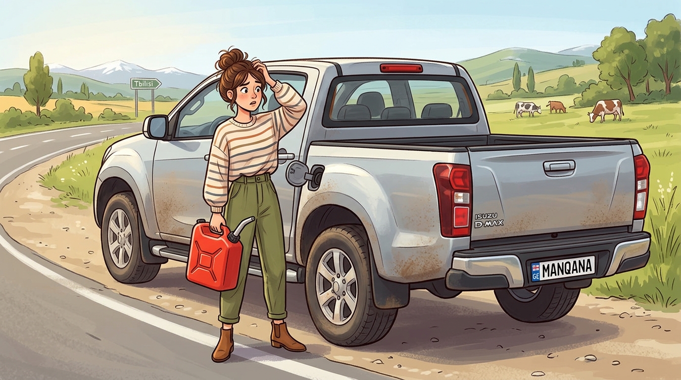 Isuzu D-MAX. Как слить бензин из бака