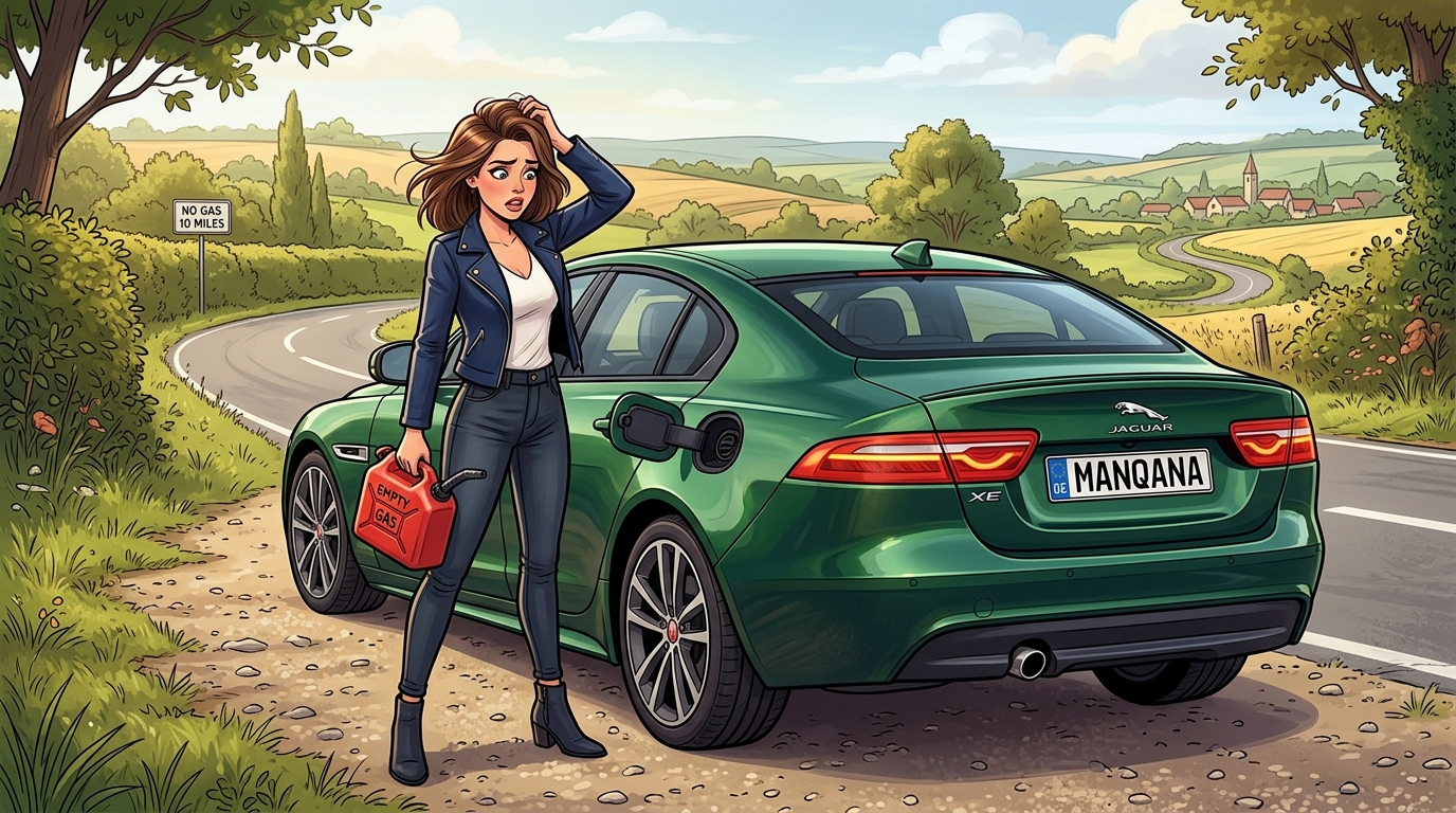 Jaguar XE. Как слить бензин из бака