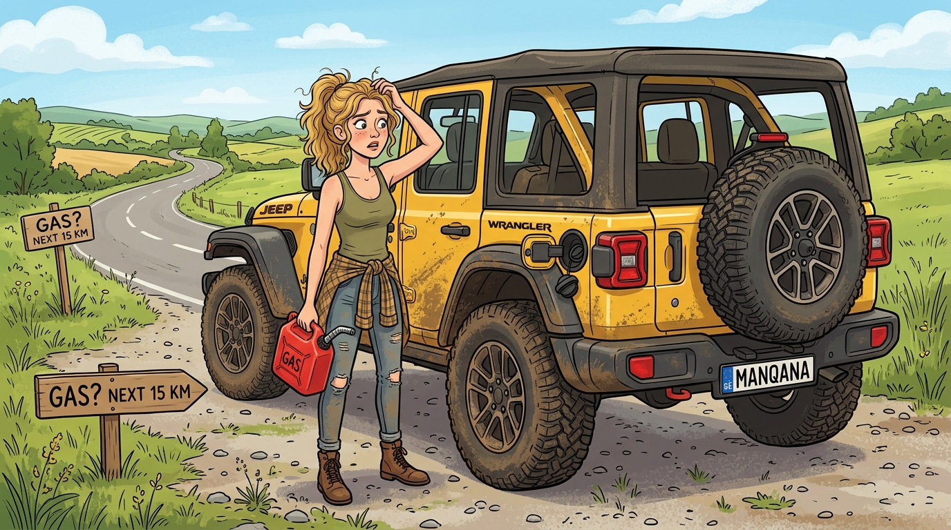 Jeep Wrangler. Как слить бензин из бака
