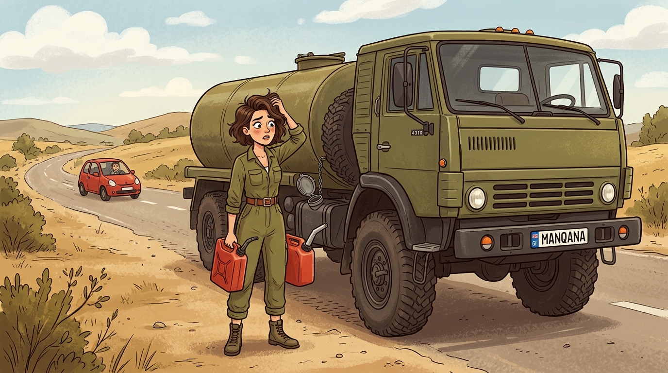 KamAZ 4310. Как слить бензин из бака