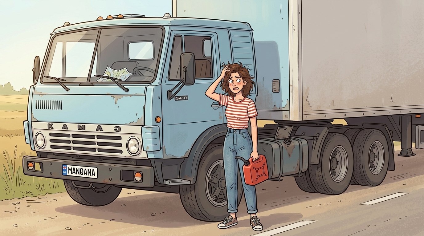 KamAZ 5410. Как слить бензин из бака