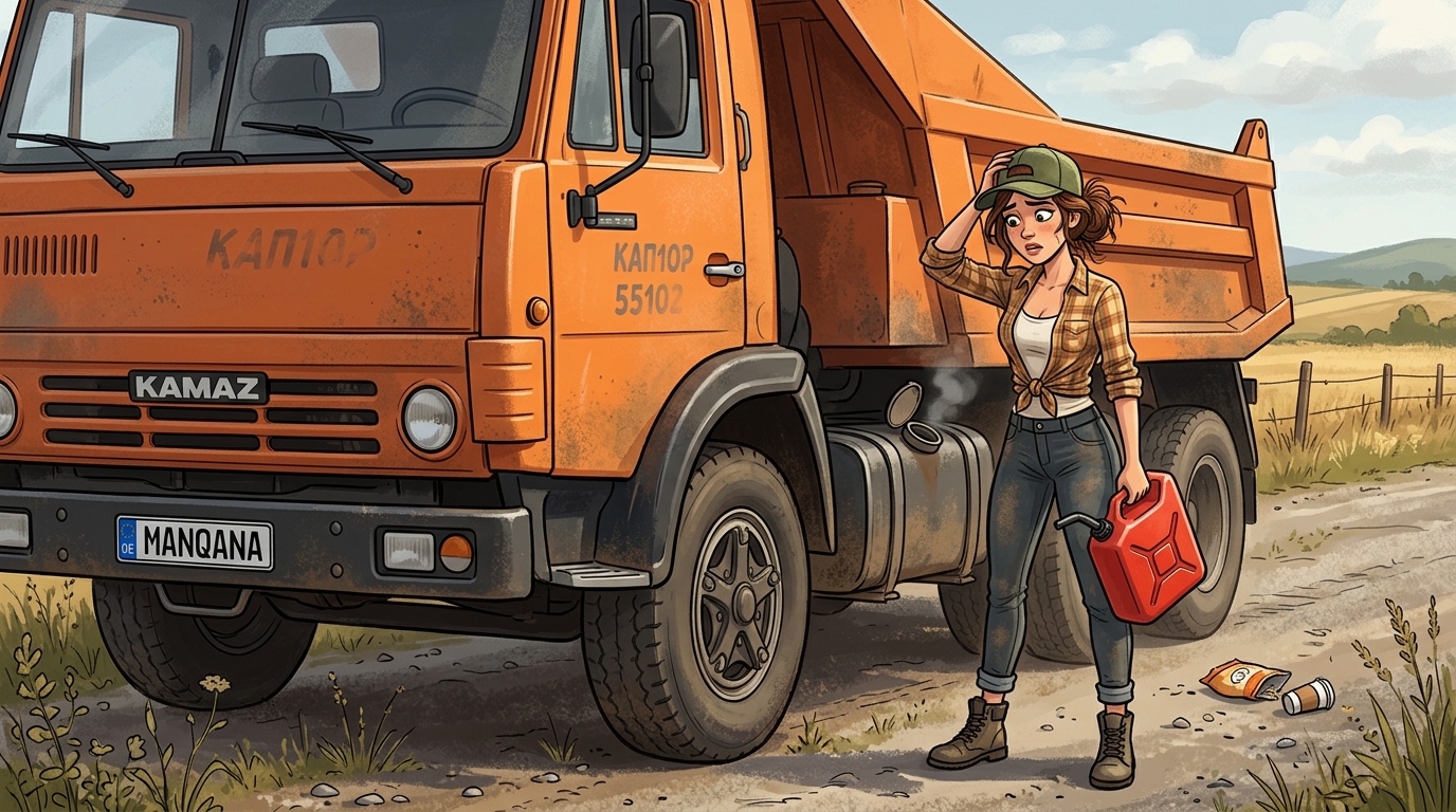 KamAZ 55102. Как слить бензин из бака
