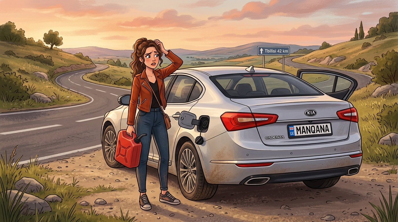 Kia Cadenza. Как слить бензин из бака