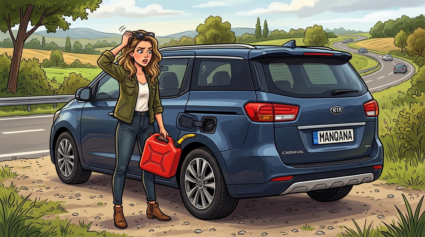 Kia Carnival. Как слить бензин из бака