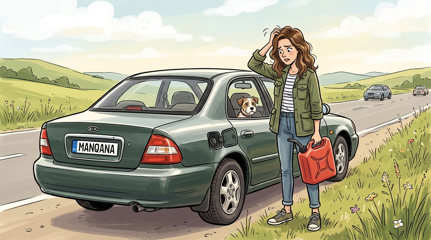 Kia Clarus. Как слить бензин из бака