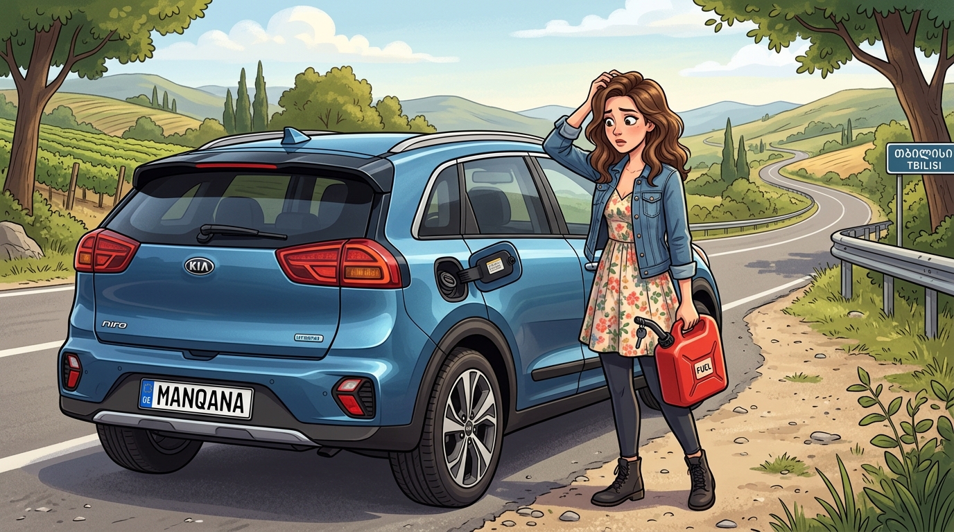 Kia Niro. Как слить бензин из бака