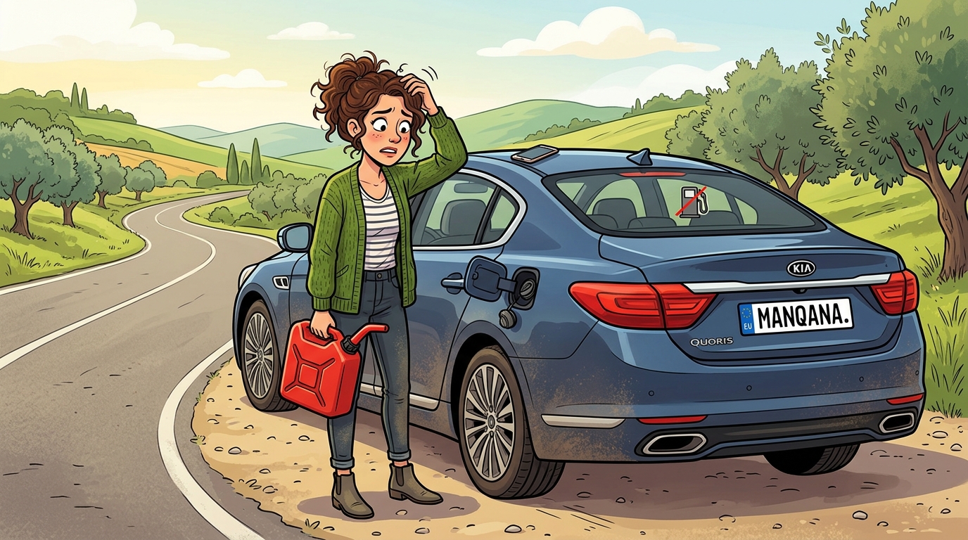 Kia Quoris. Как слить бензин из бака
