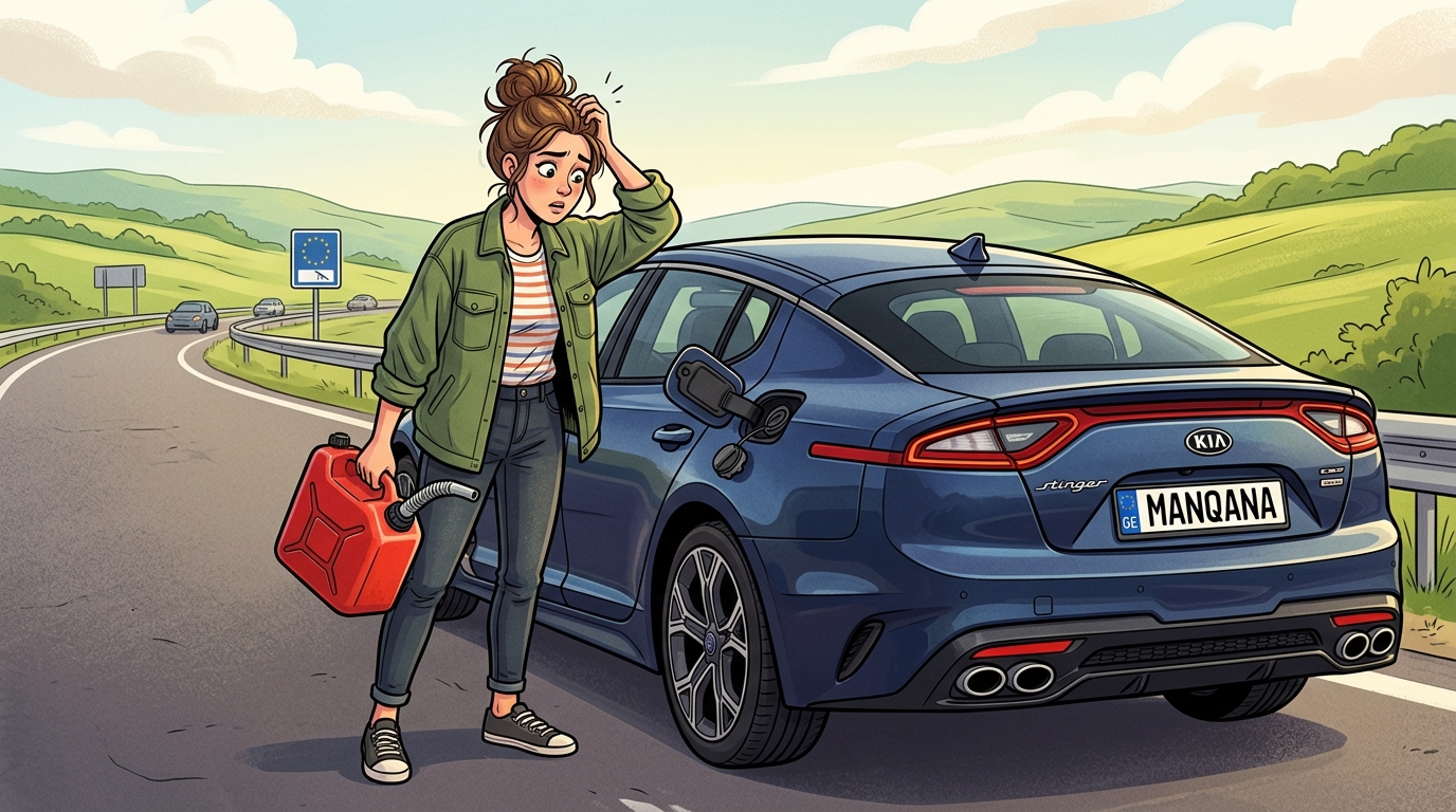 Kia Stinger. Как слить бензин из бака