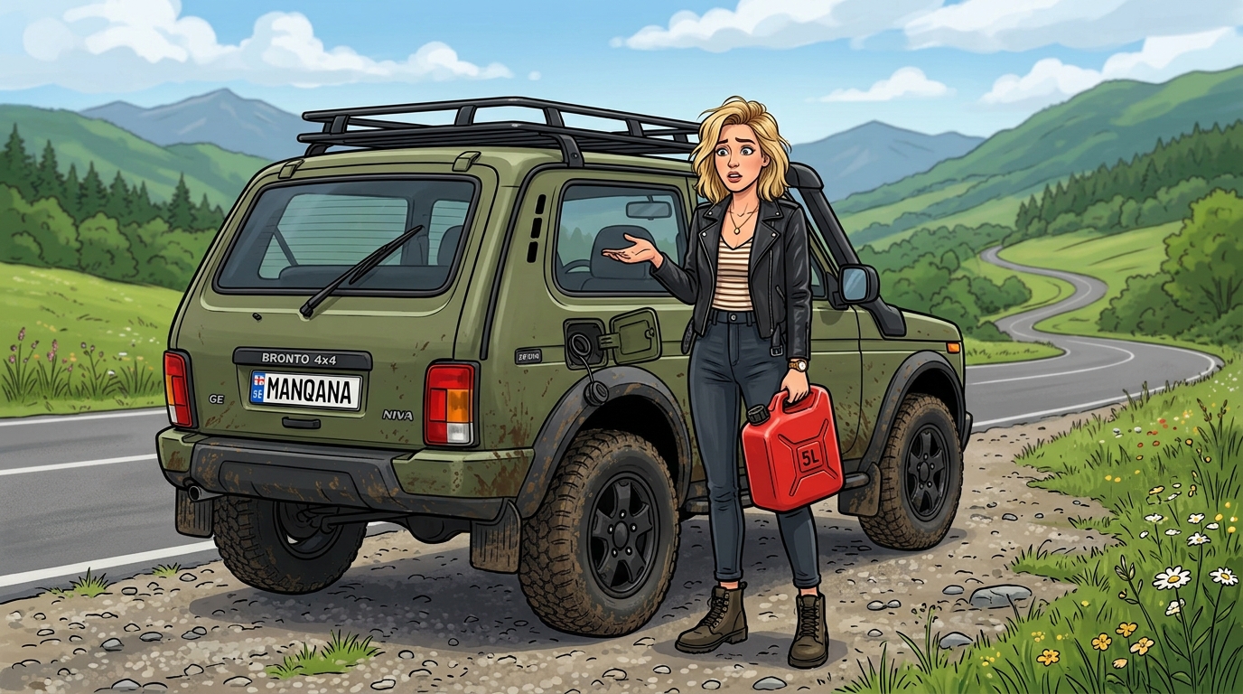 Lada / VAZ Niva Bronto 4x4. Как слить бензин из бака