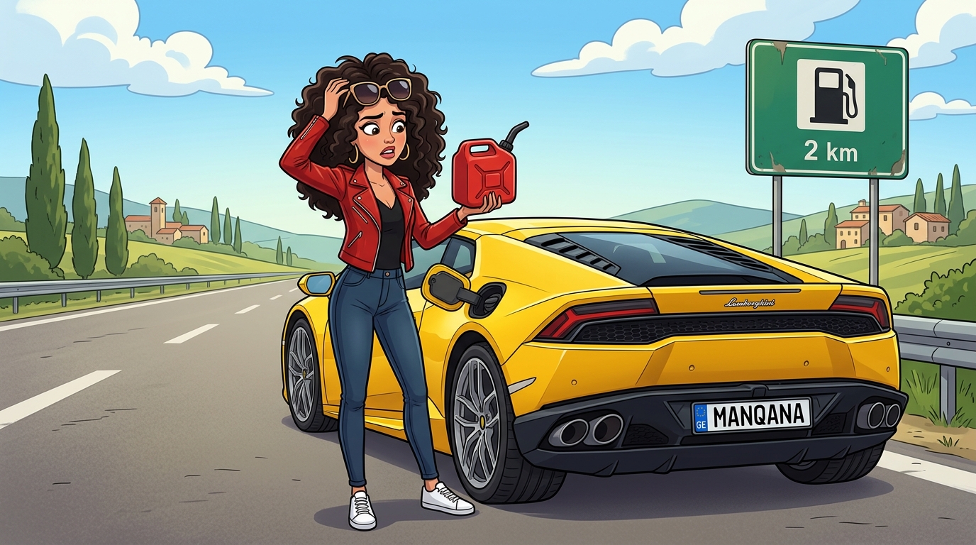 Lamborghini Huracan. Как слить бензин из бака
