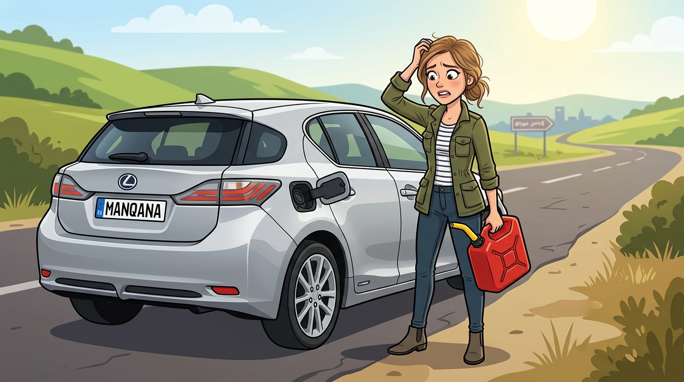 Lexus CT200h. Как слить бензин из бака