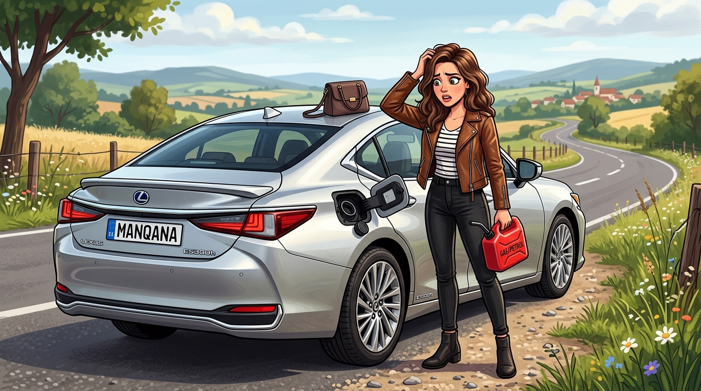 Lexus ES300h. Как слить бензин из бака