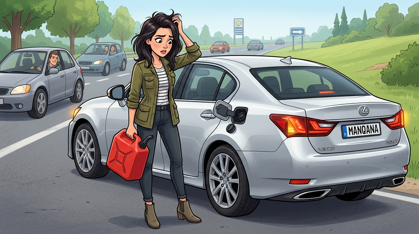 Lexus GS250. Как слить бензин из бака