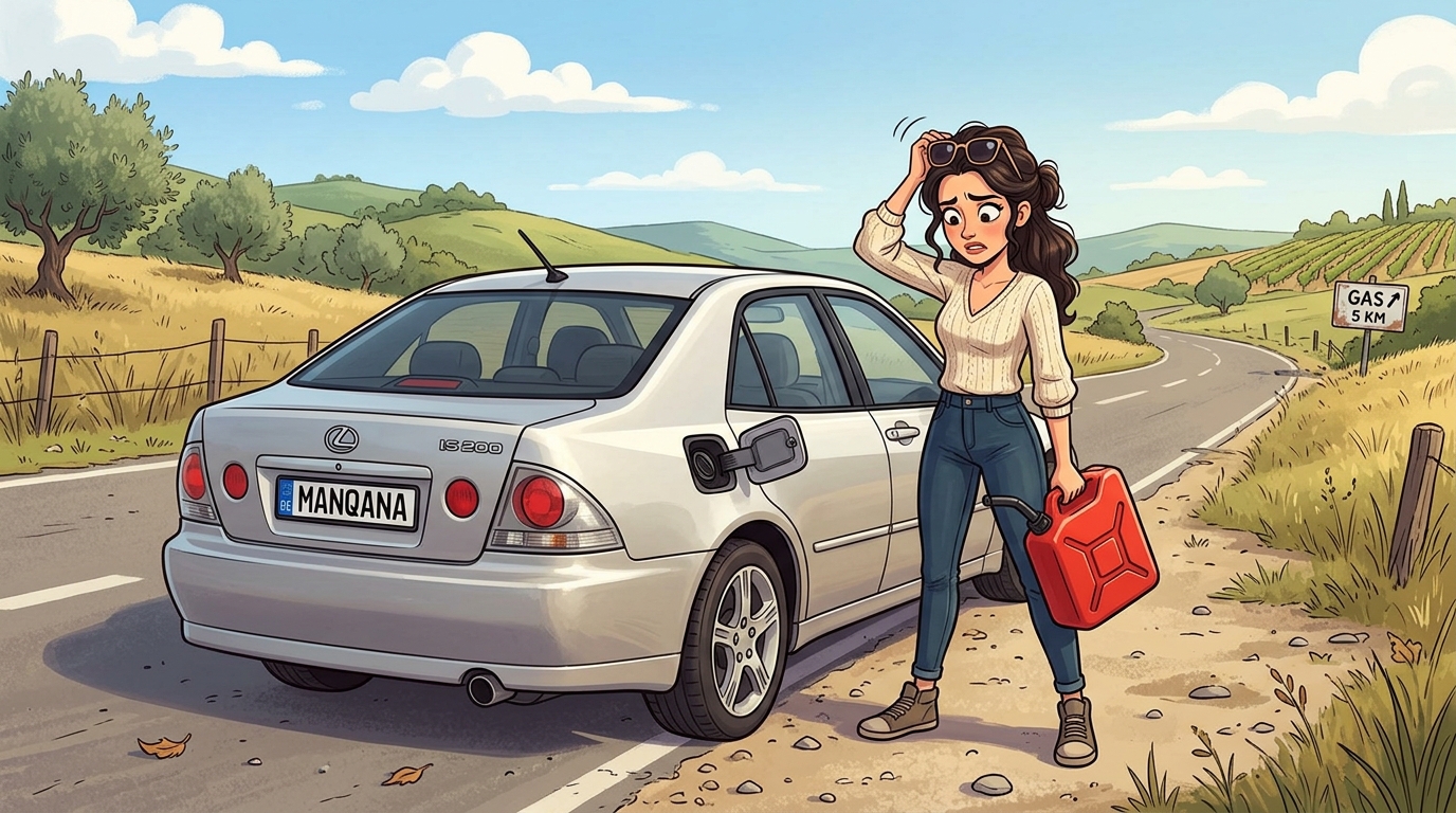 Lexus IS200. Как слить бензин из бака