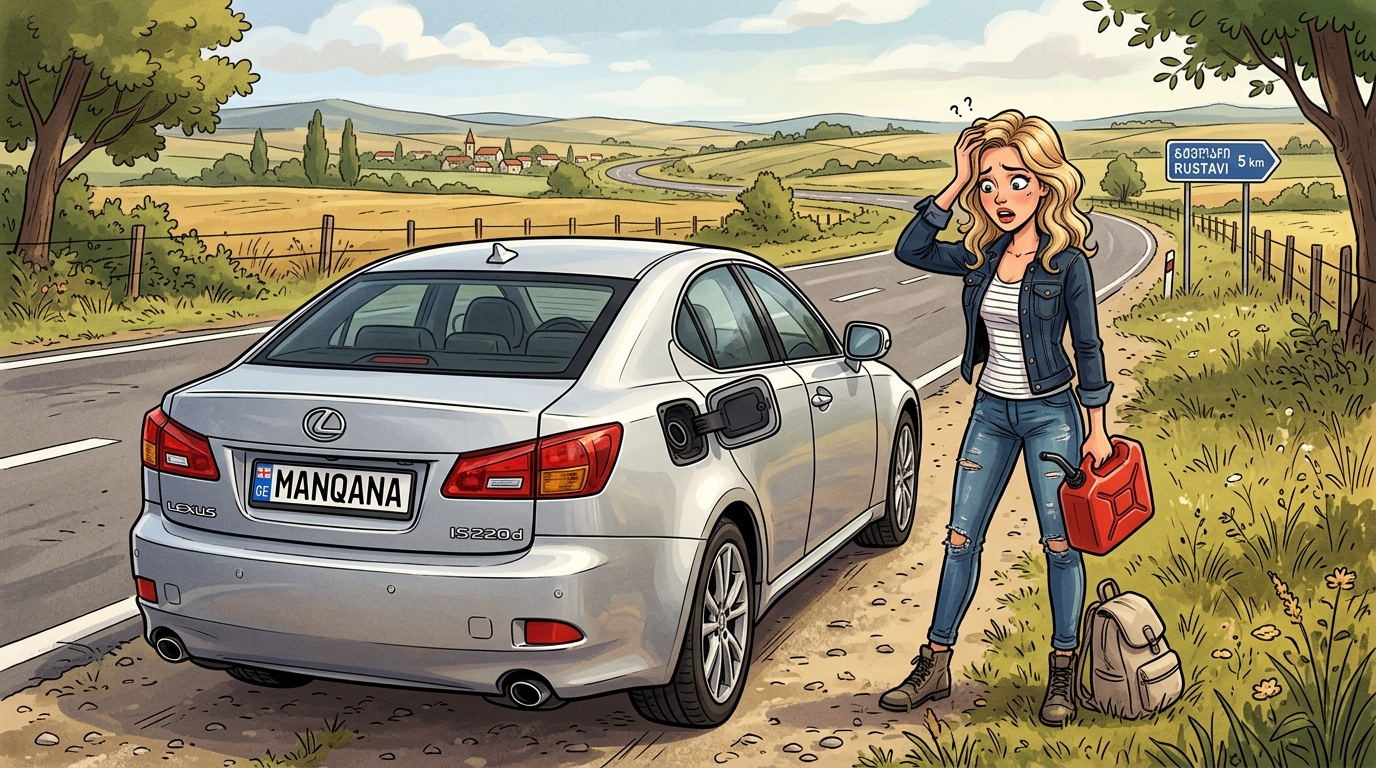 Lexus IS220d. Как слить бензин из бака