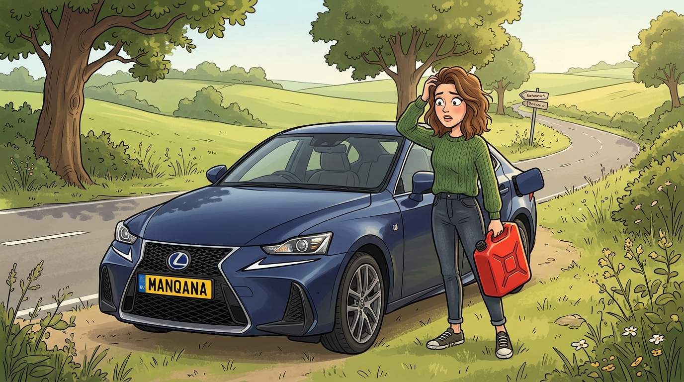 Lexus IS300h. Как слить бензин из бака