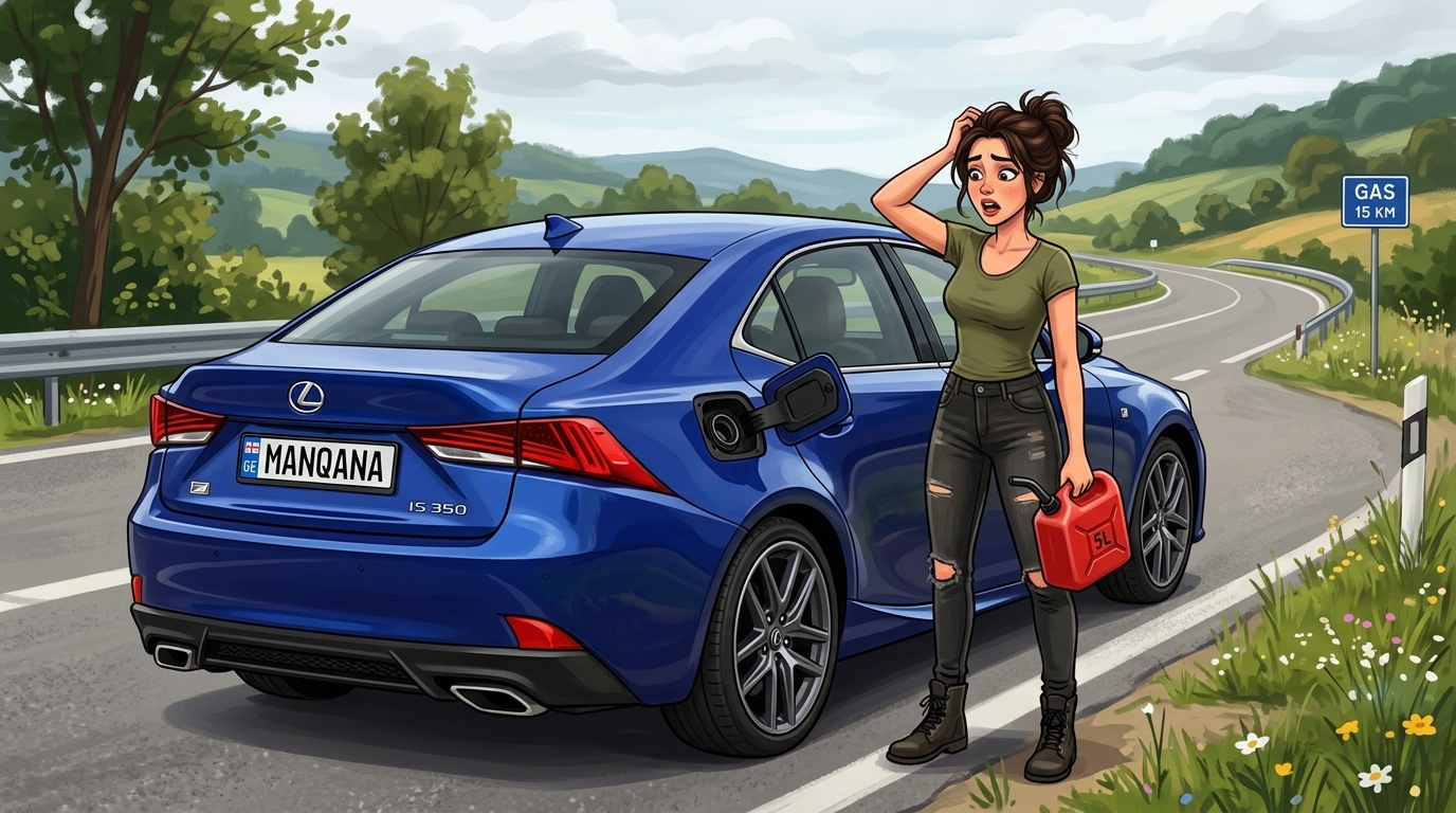 Lexus IS350. Как слить бензин из бака