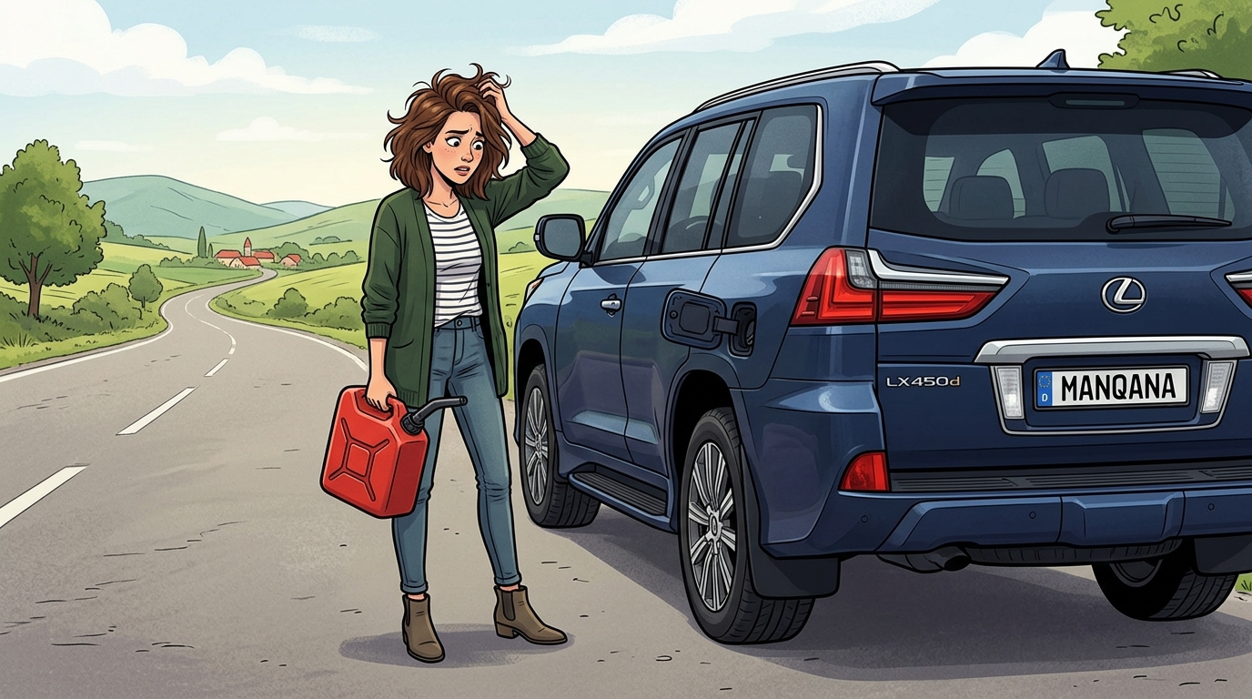 Lexus LX450d. Как слить бензин из бака