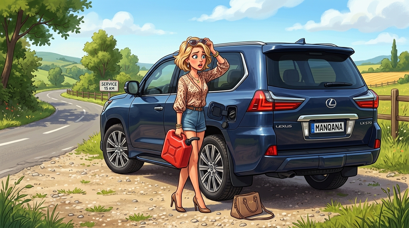 Lexus LX570. Как слить бензин из бака