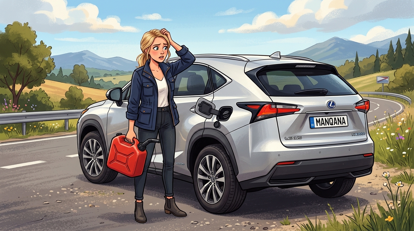 Lexus NX300h. Как слить бензин из бака