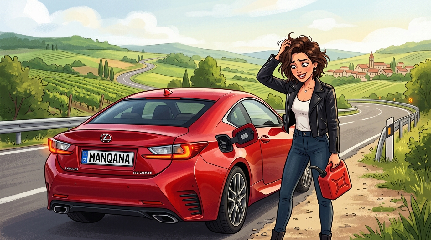 Lexus RC200t. Как слить бензин из бака