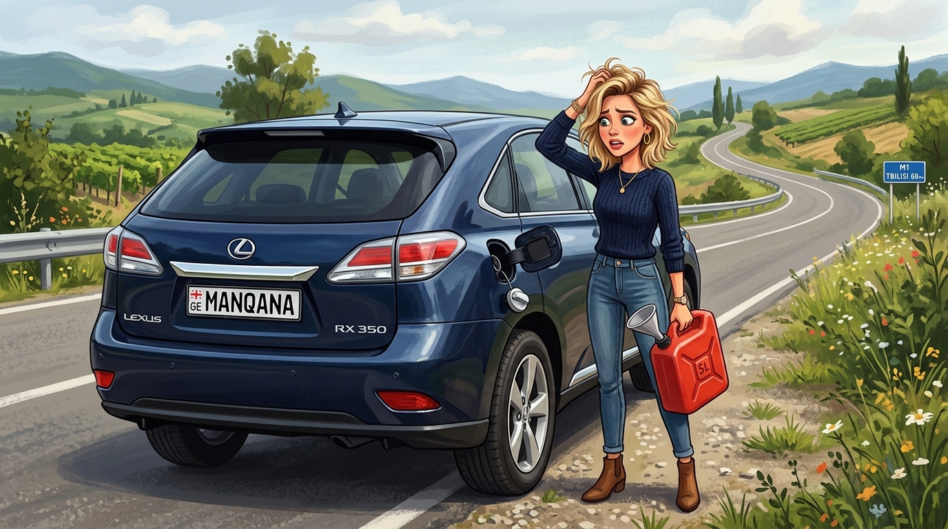 Lexus RX350. Как слить бензин из бака