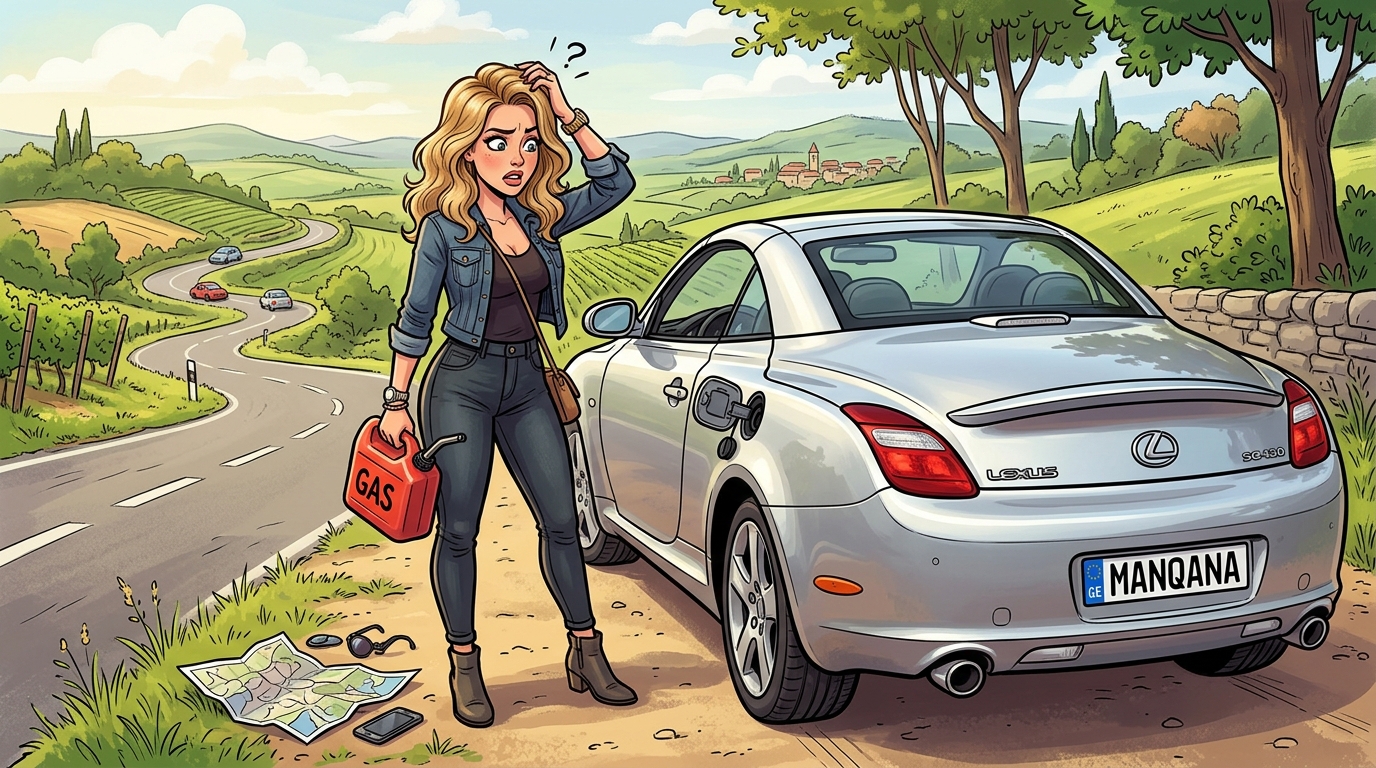 Lexus SC430. Как слить бензин из бака