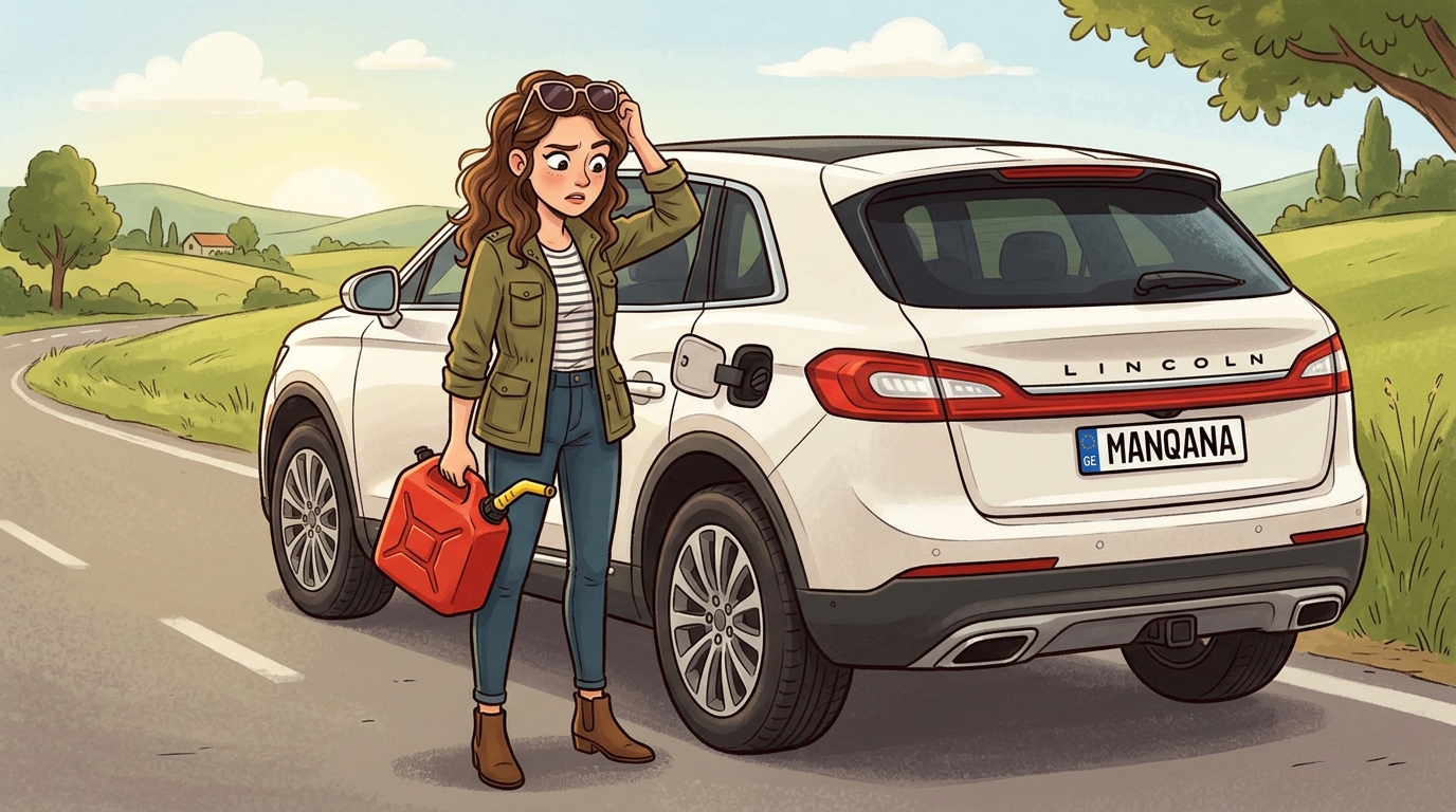 Lincoln MKX. Как слить бензин из бака