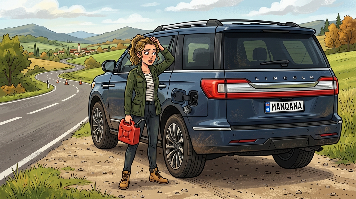Lincoln Navigator. Как слить бензин из бака