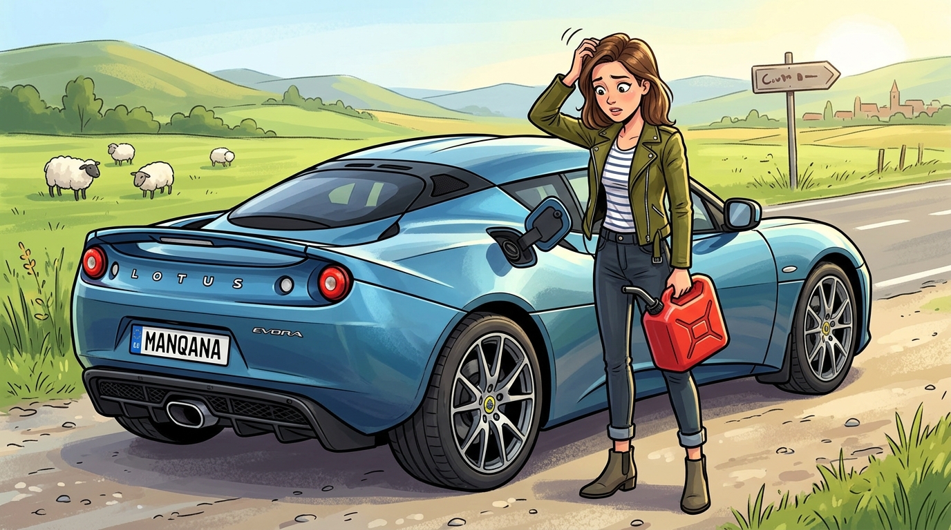 Lotus Evora. Как слить бензин из бака