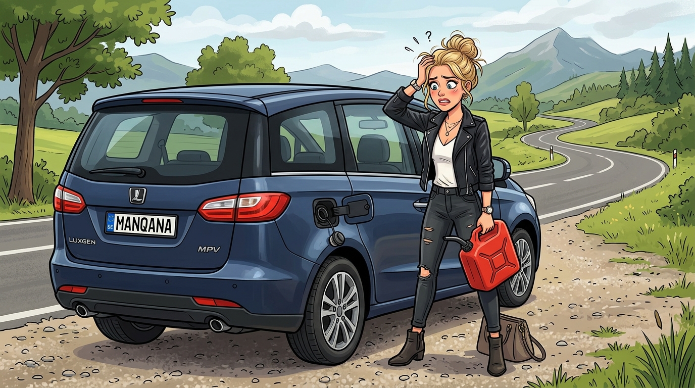 Luxgen 7 MPV. Как слить бензин из бака