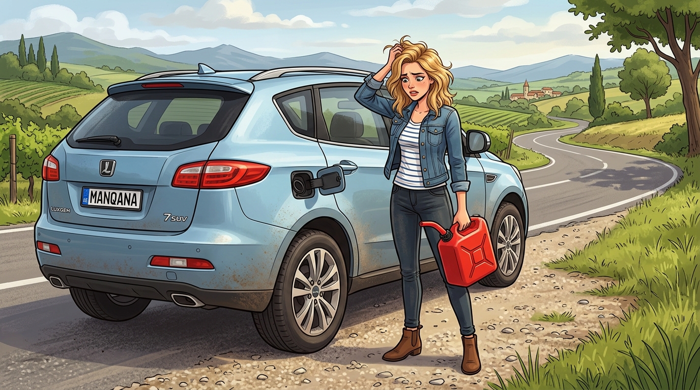 Luxgen 7 SUV. Как слить бензин из бака