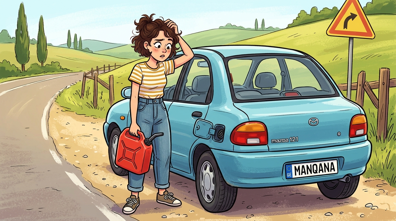 Mazda 121. Как слить бензин из бака