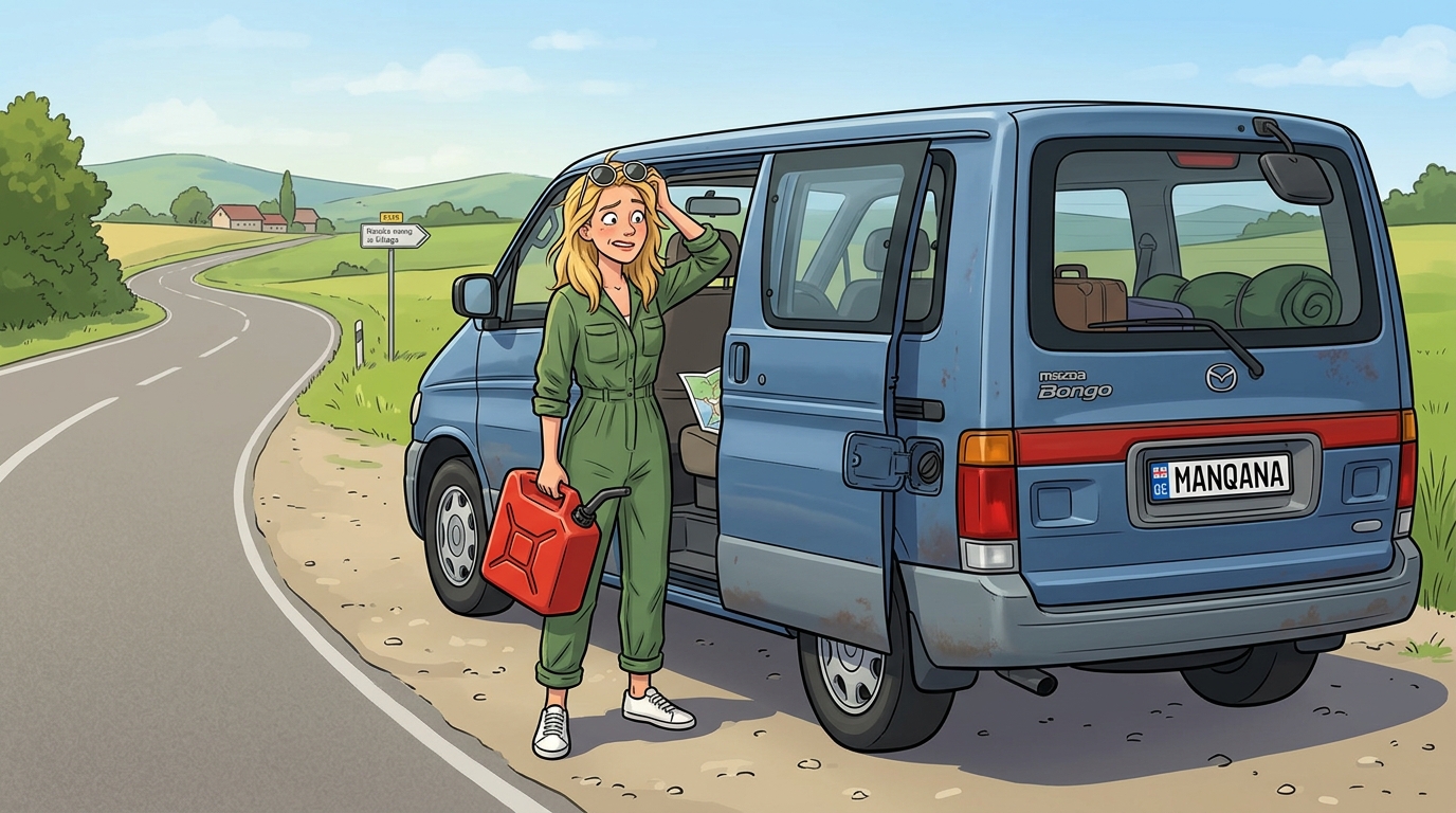 Mazda Bongo. Как слить бензин из бака
