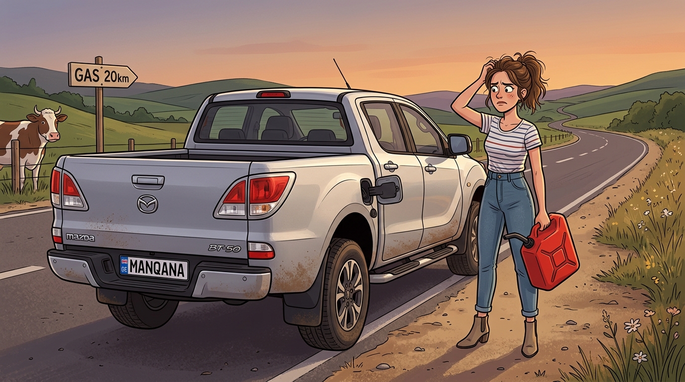 Mazda BT-50. Как слить бензин из бака