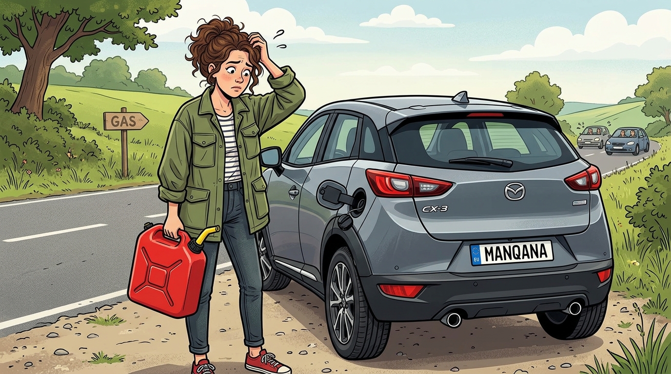 Mazda CX-3. Как слить бензин из бака