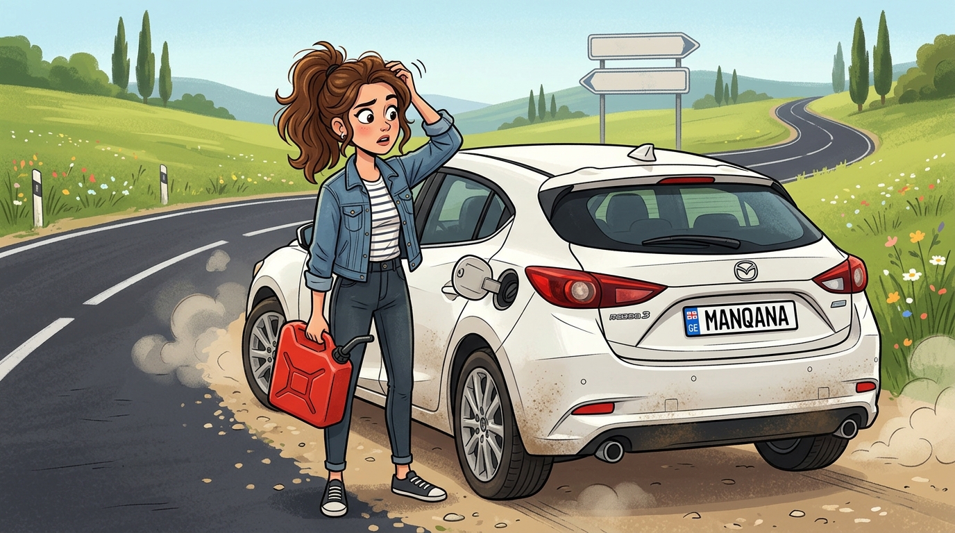Mazda Mazda3. Как слить бензин из бака