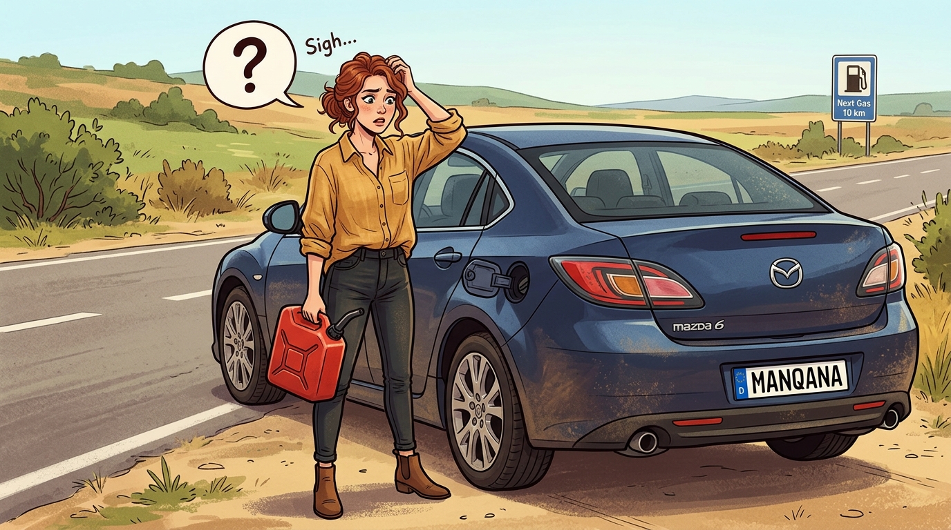 Mazda Mazda6. Как слить бензин из бака