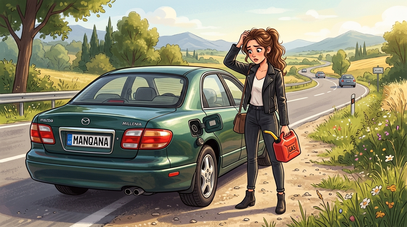 Mazda Millenia. Как слить бензин из бака