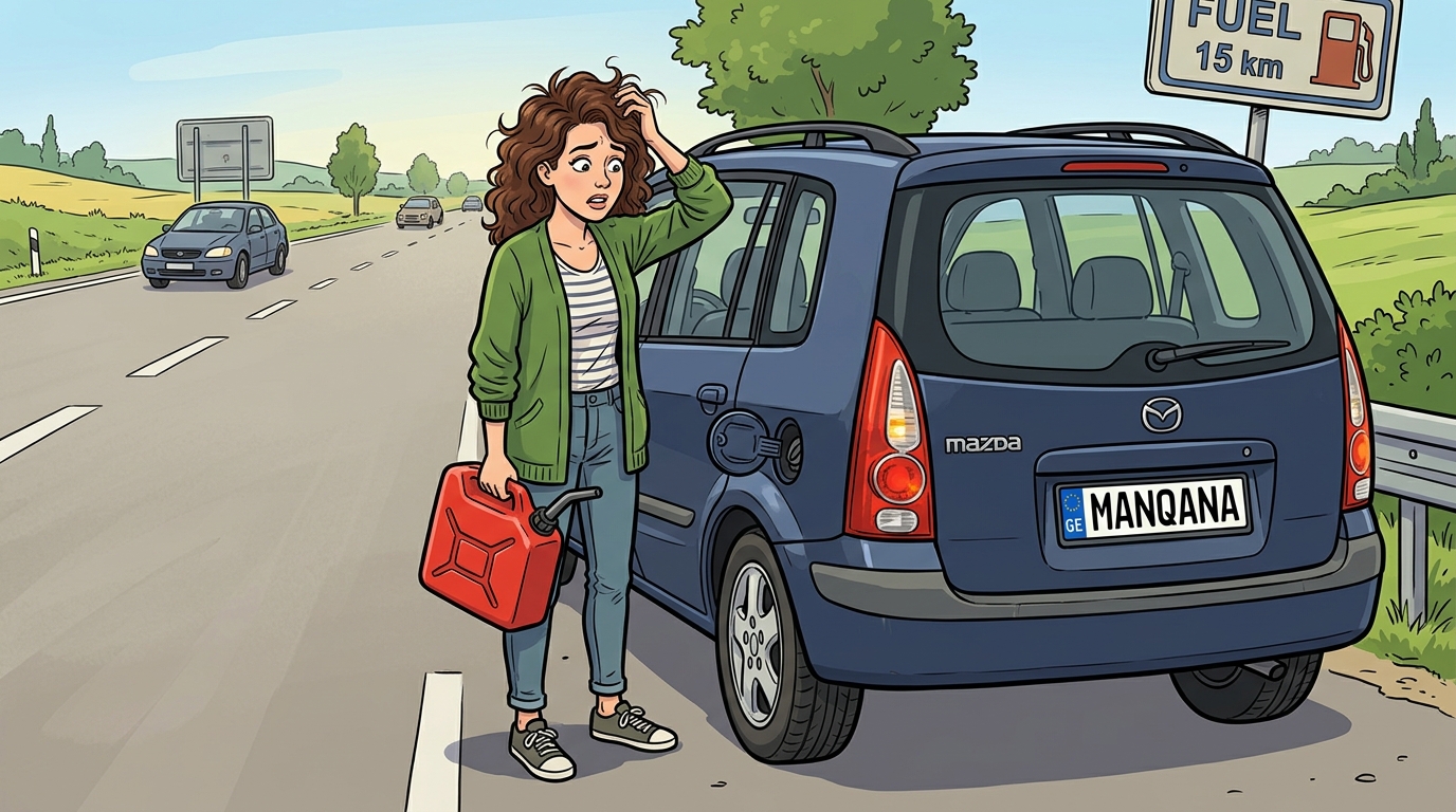 Mazda Premacy. Как слить бензин из бака