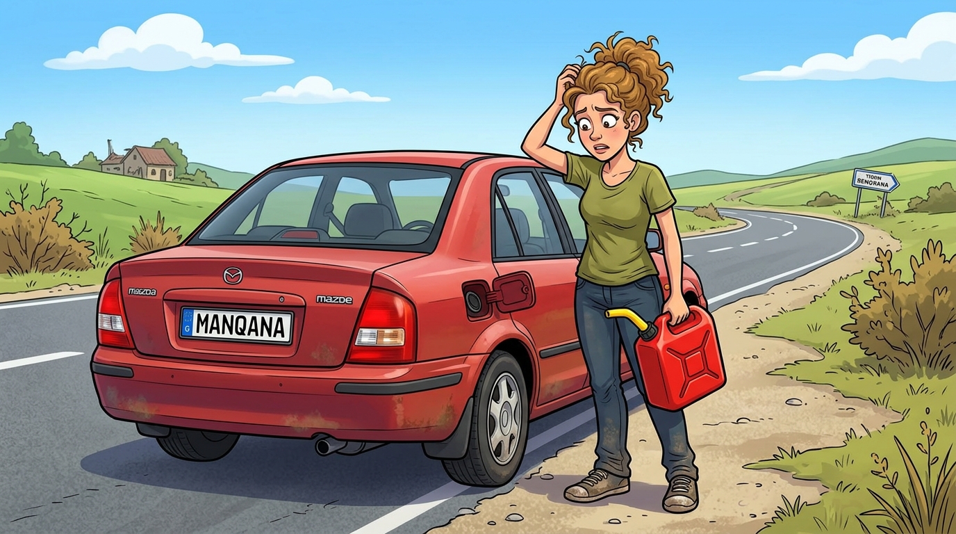 Mazda Protege. Как слить бензин из бака