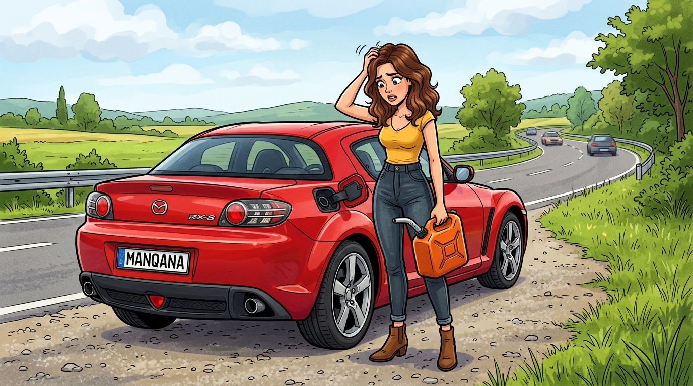 Mazda RX-8. Как слить бензин из бака