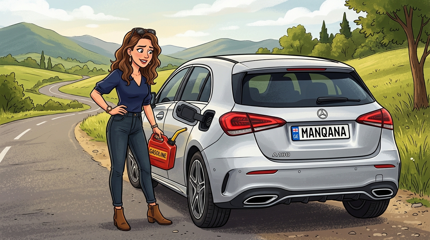 Mercedes-Benz A-Class. Как слить бензин из бака